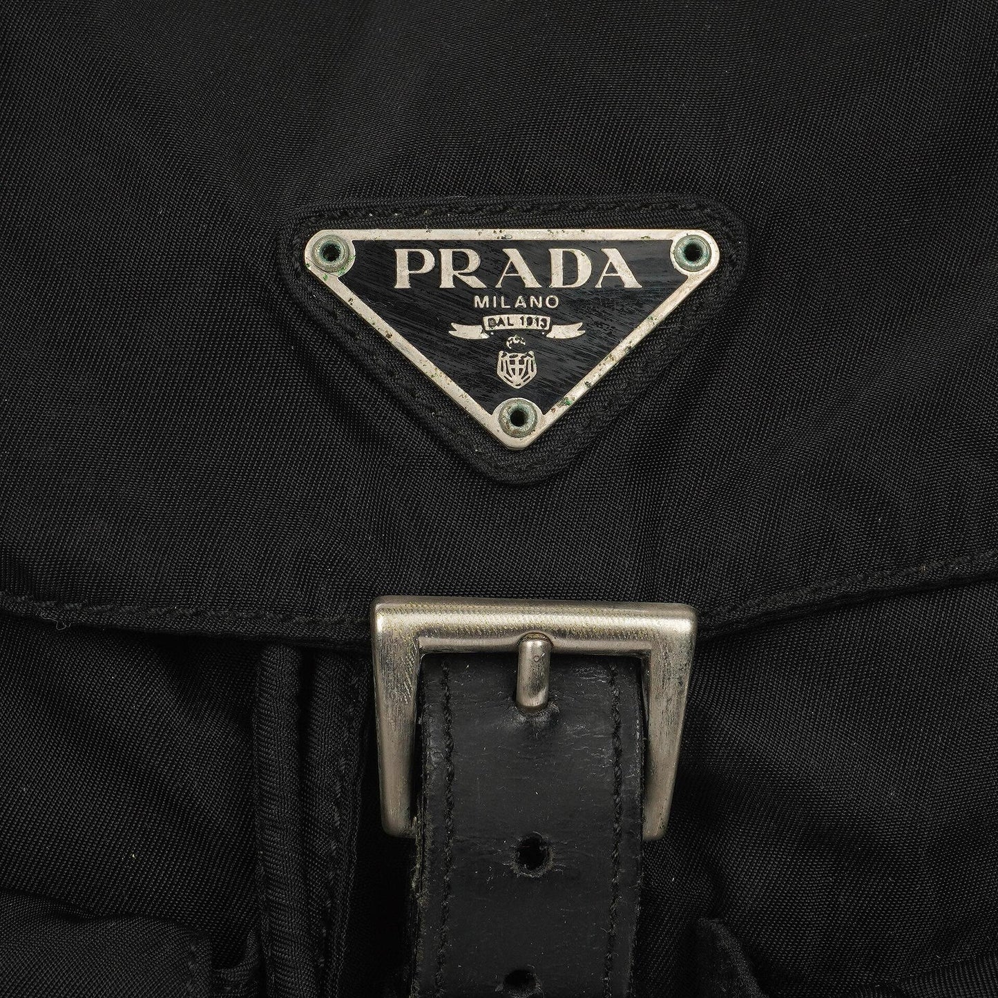 Prada Tessuto Vela Nero großer Rucksack aus schwarzem Nylon mit zwei Taschen