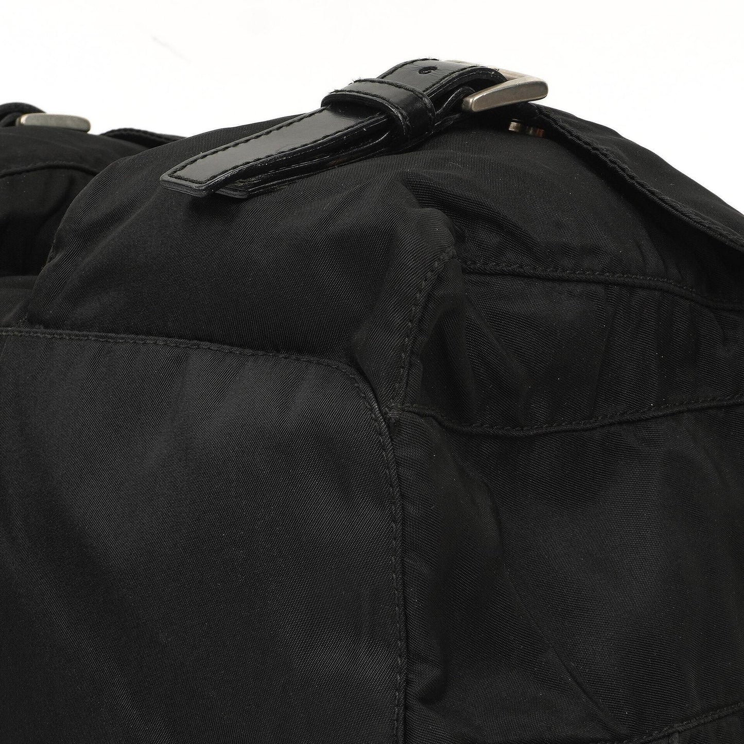 Prada Tessuto Vela Nero großer Rucksack aus schwarzem Nylon mit zwei Taschen
