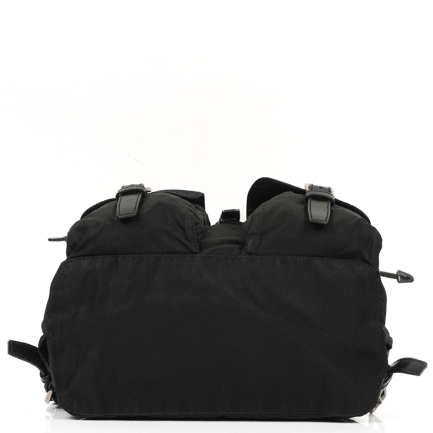 Prada Tessuto Vela Nero großer Rucksack aus schwarzem Nylon mit zwei Taschen