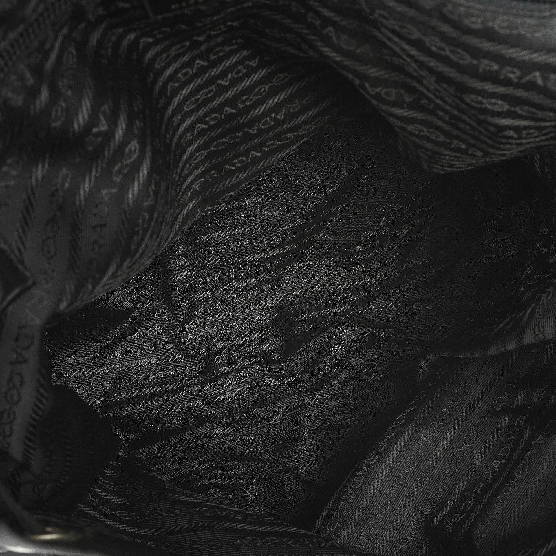 Prada Tessuto Vela Nero großer Rucksack aus schwarzem Nylon mit zwei Taschen