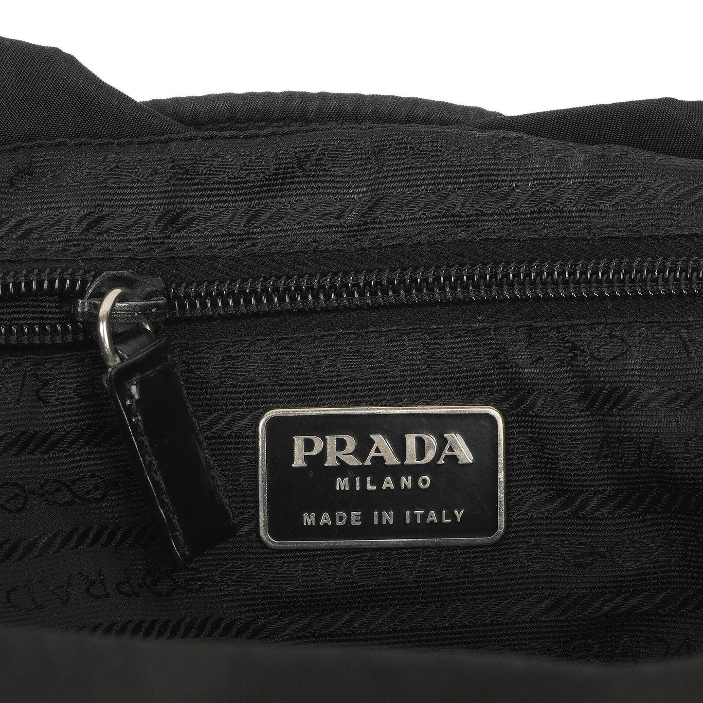 Prada Tessuto Vela Nero großer Rucksack aus schwarzem Nylon mit zwei Taschen
