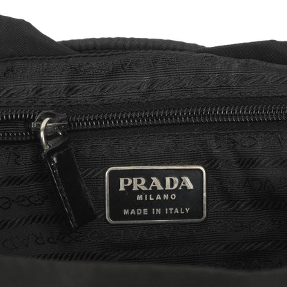 Prada Tessuto Vela Nero großer Rucksack aus schwarzem Nylon mit zwei Taschen