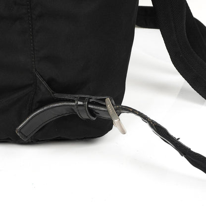 Prada Tessuto Vela Nero großer Rucksack aus schwarzem Nylon mit zwei Taschen