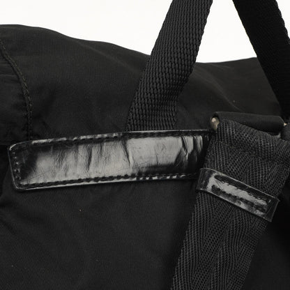 Prada Tessuto Vela Nero großer Rucksack aus schwarzem Nylon mit zwei Taschen