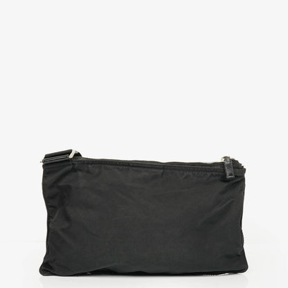 Prada Vela Sport Schwarze Nylon Umhängetasche