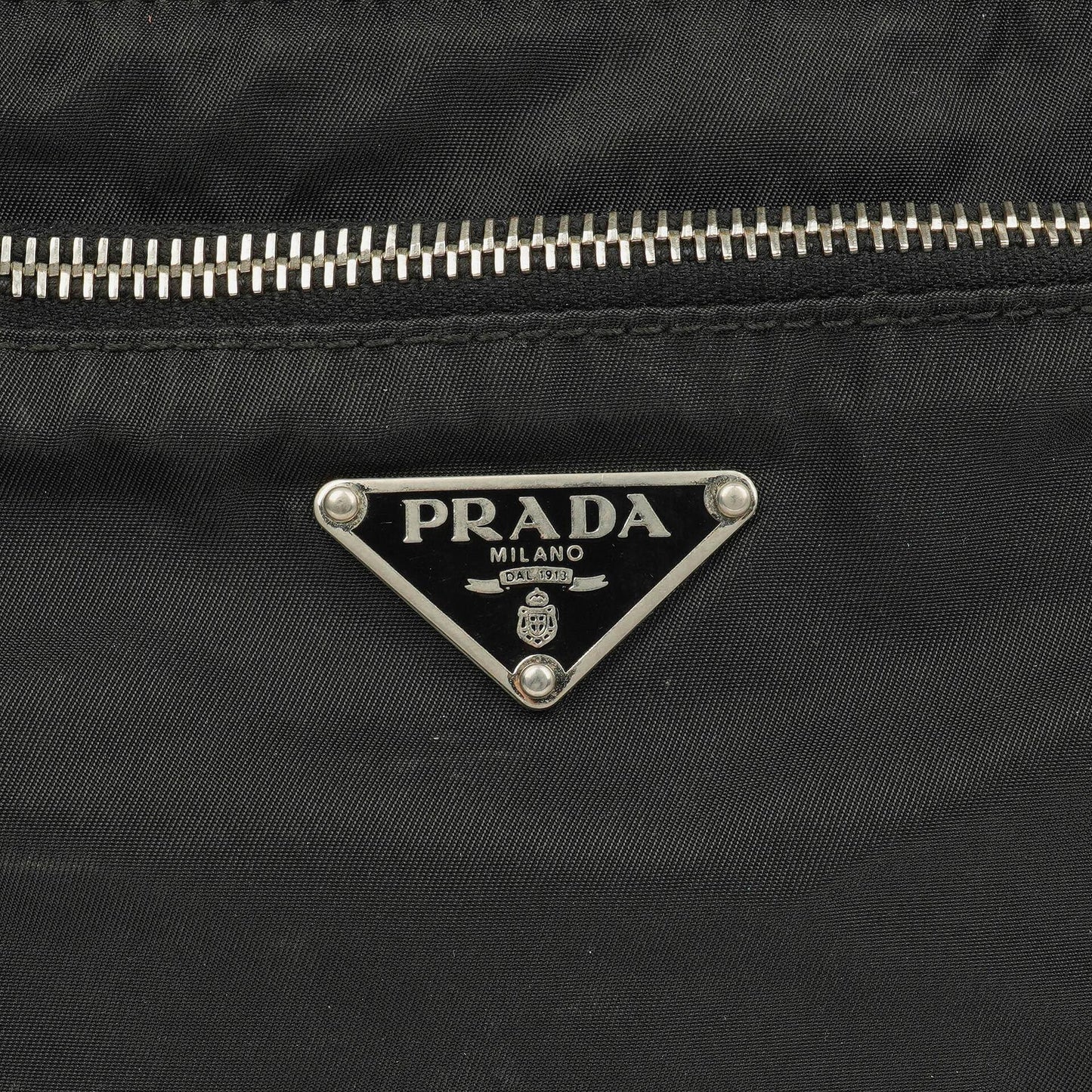 Prada Vela Sport Schwarze Nylon Umhängetasche