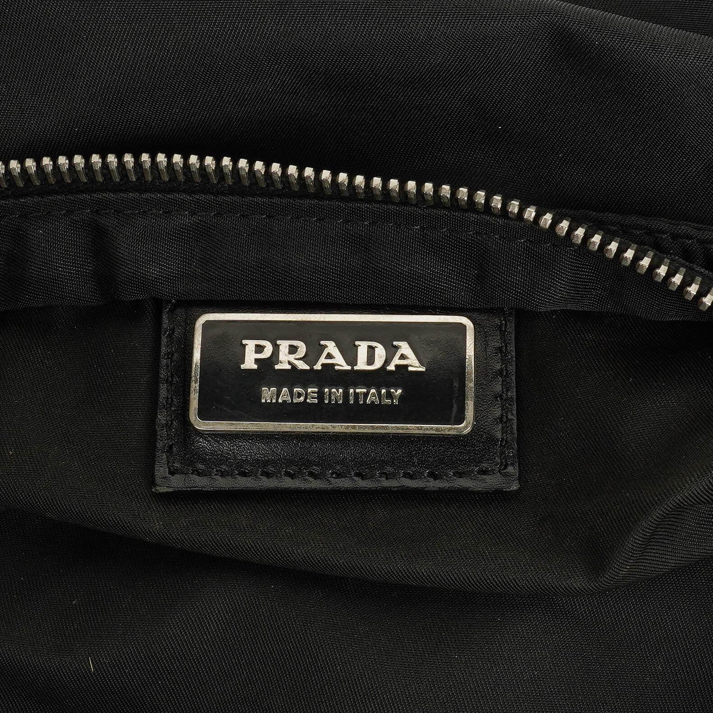 Prada Vela Sport Schwarze Nylon Umhängetasche