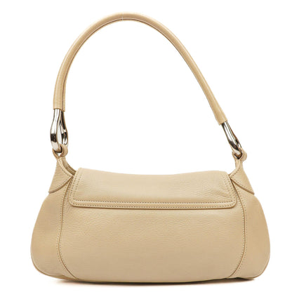 Prada Vitello Daino Schultertasche Beige