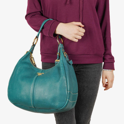 Prada Hobo Tasche aus Vitello Daino Leder