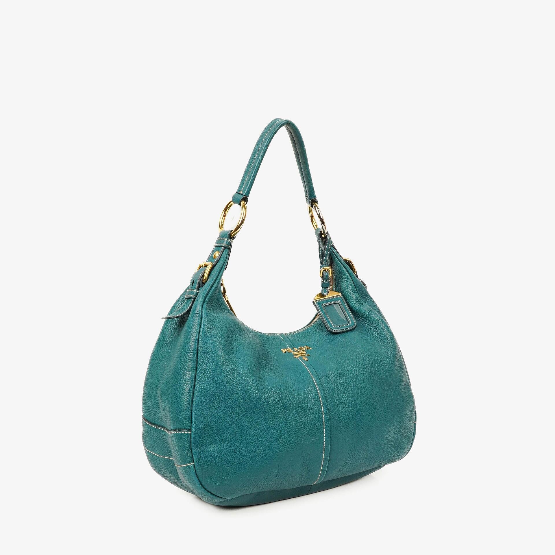 Prada Hobo Tasche aus Vitello Daino Leder