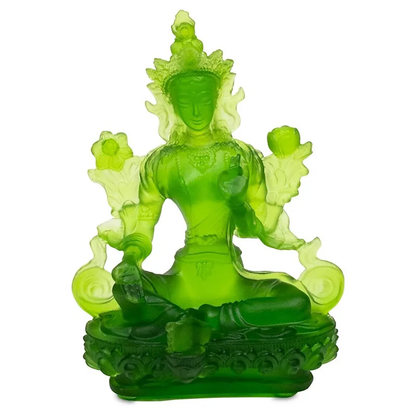 Green Tara – Goddess of Compassion made of crystal glass
