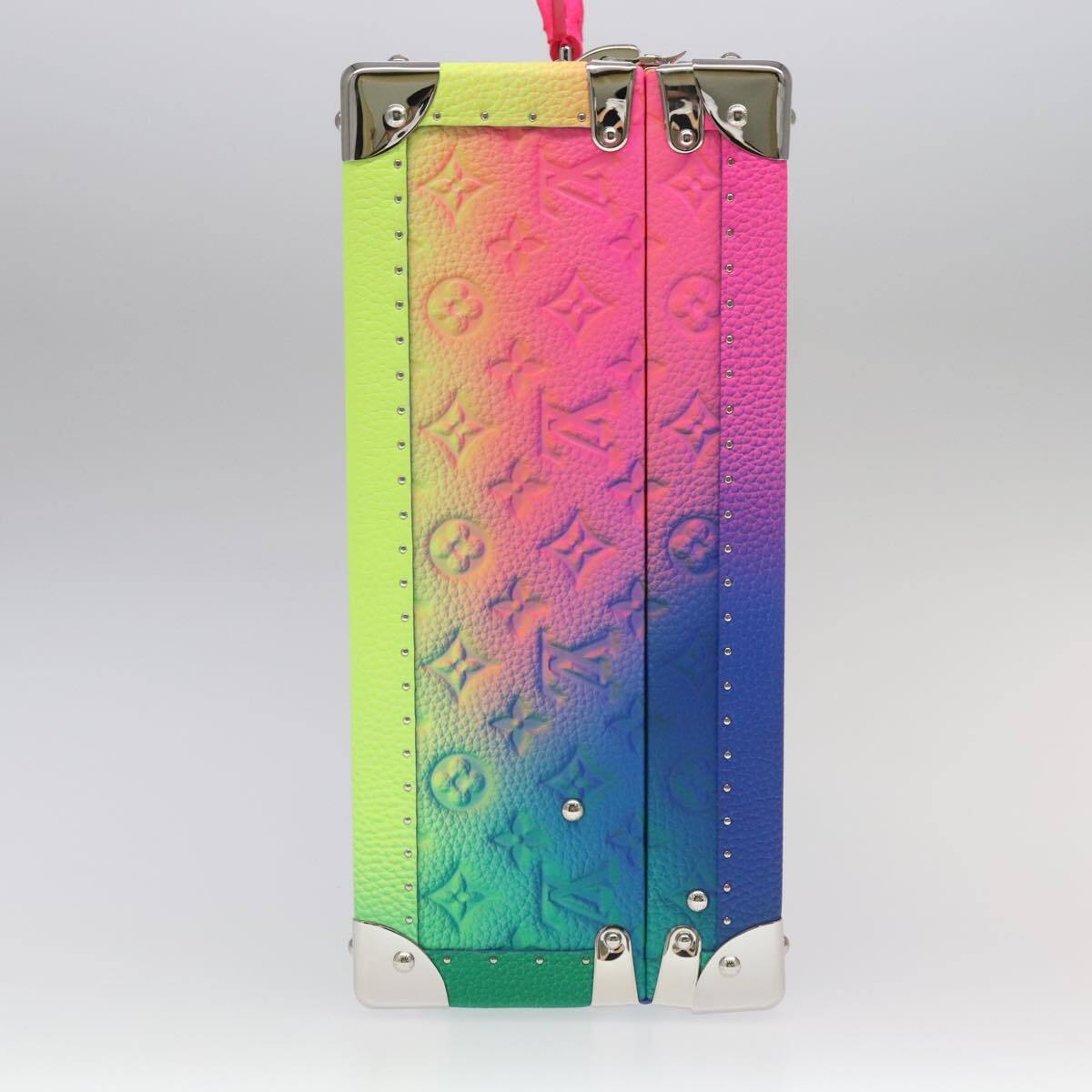 Louis Vuitton LOUIS VUITTON Taurillon Illusion Cotoville 40 Trunk Multicolor LV Authentic yk15763S Bag