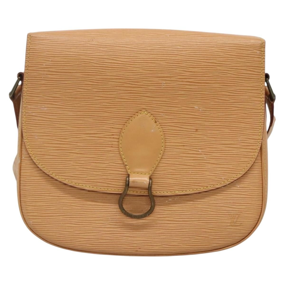 Louis Vuitton LOUIS VUITTON Epi Saint Cloud GM Shoulder Bag Beige M52196 LV Authentic bs26977