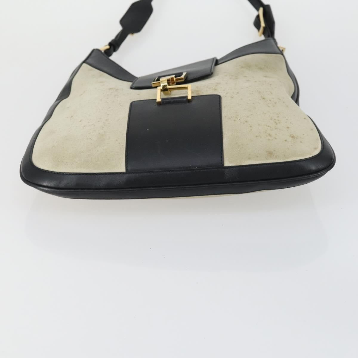 Gucci GUCCI GG Canvas Shoulder Bag Leather 6 Set Beige Black Navy Authentic fm4975