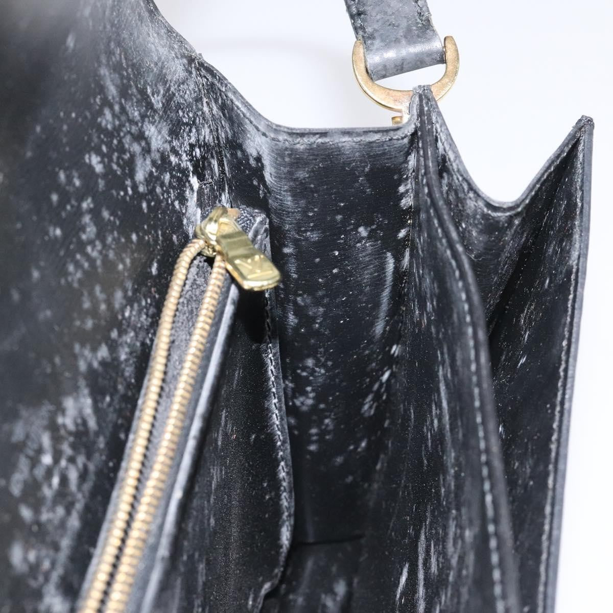 Louis Vuitton LOUIS VUITTON Epi Free Run Shoulder Bag Black M52402 LV Authentic 114385
