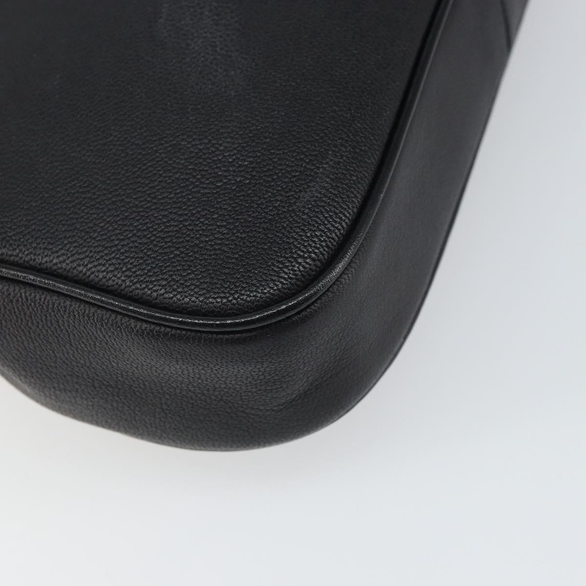 Givenchy GIVENCHY Shoulder Bag Leather Black Gold Authentic bs32977
