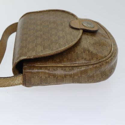 Celine CELINE Macadam Canvas Shoulder Bag PVC Beige Authentic bs18108