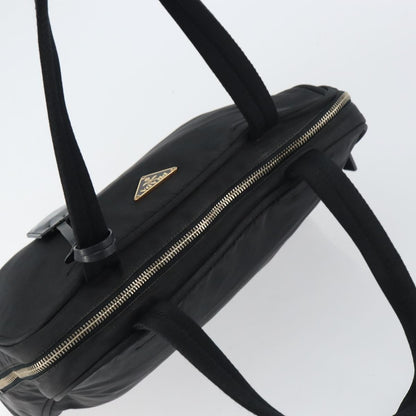 Prada PRADA Tote Bag Nylon Black Gold Authentic 156177