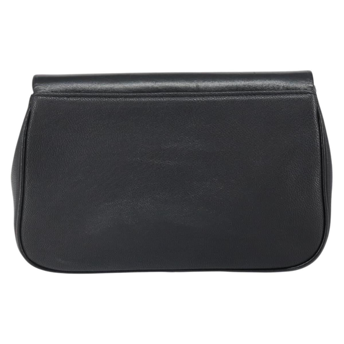 Givenchy GIVENCHY Shoulder Bag Leather Black Gold Authentic bs32977