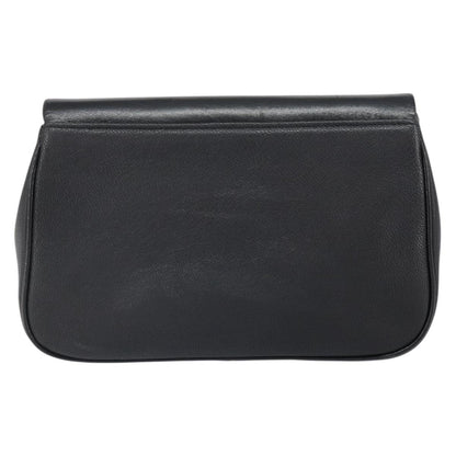 Givenchy GIVENCHY Shoulder Bag Leather Black Gold Authentic bs32977