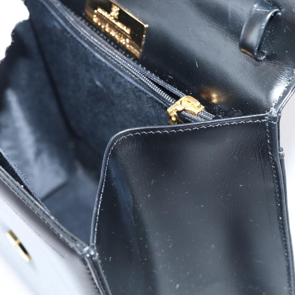 Givenchy GIVENCHY Hand Bag Leather Black Authentic am6590