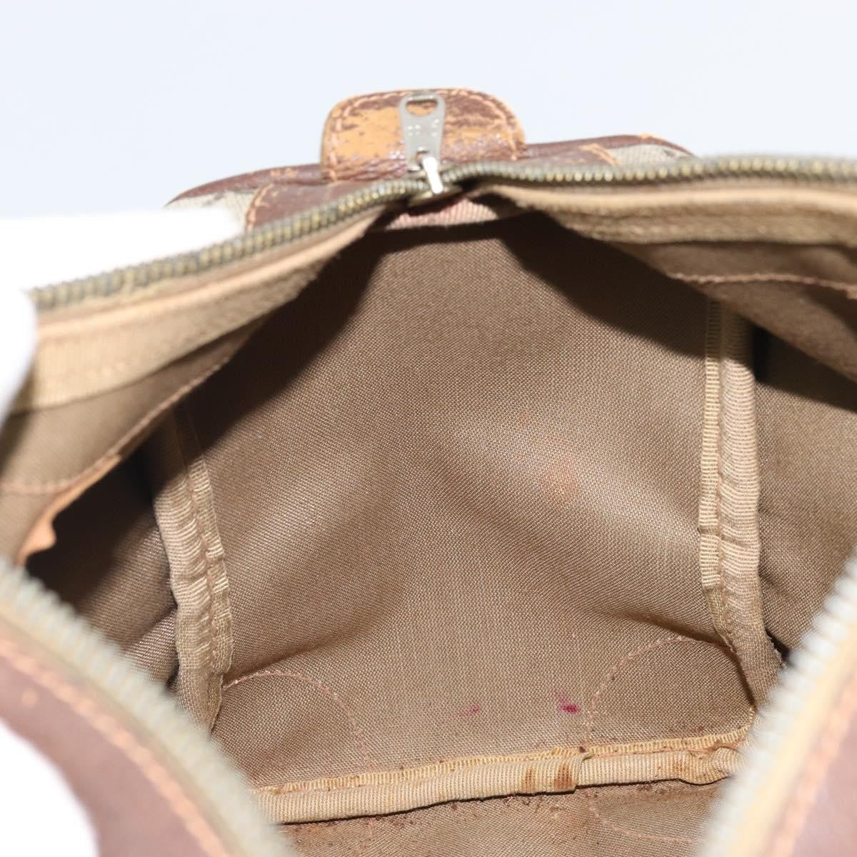 Gucci GUCCI GG Supreme Hand Bag PVC Beige Gold Authentic ka2314