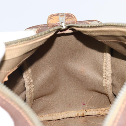 Gucci GUCCI GG Supreme Hand Bag PVC Beige Gold Authentic ka2314