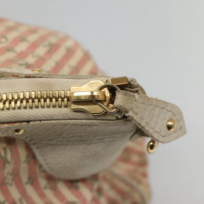 Louis Vuitton LOUIS VUITTON Mini Lin Marina GM Hand Bag Croisette 2way Pink M95493 Authentic EC192