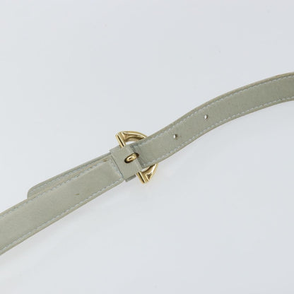 Loewe LOEWE Anagram Shoulder Bag Leather Gray Gold Authentic 166708
