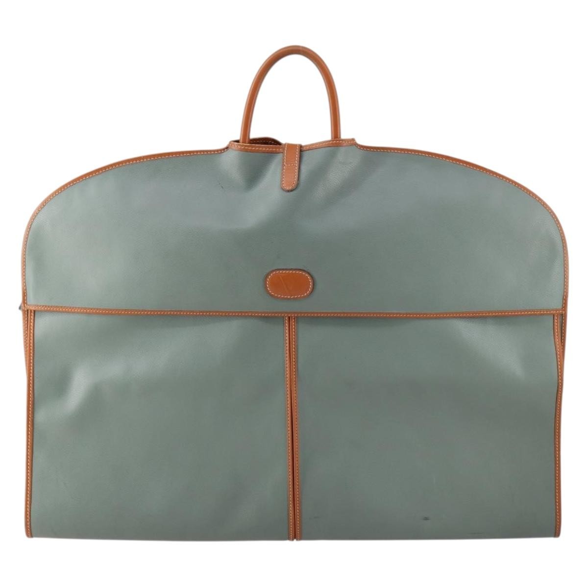 Valentino VALENTINO Garment Cover Leather Green Gold Authentic bs31394 Bag