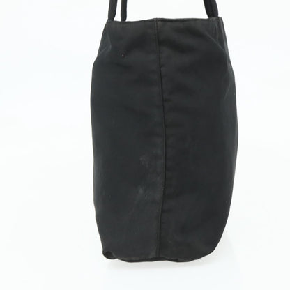 Prada PRADA Tote Bag Nylon Black Silver Authentic bs34741