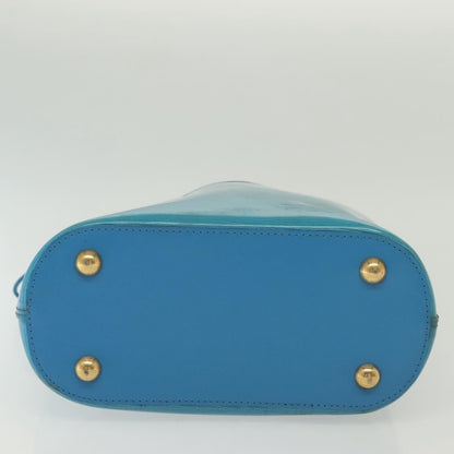 Louis Vuitton LOUIS VUITTON Epi Plage Mini Lagoon Bay Hand Bag Blue M92472 LV Authentic ep10332
