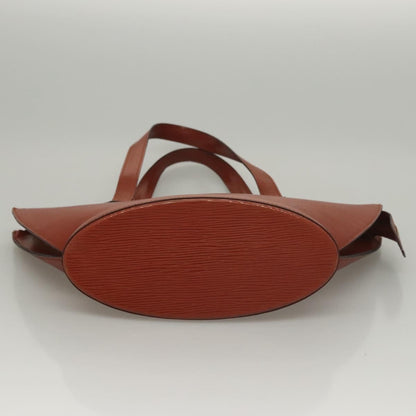 Louis Vuitton LOUIS VUITTON Epi Saint Jacques Hand Bag Brown M52263 LV Authentic BA1346