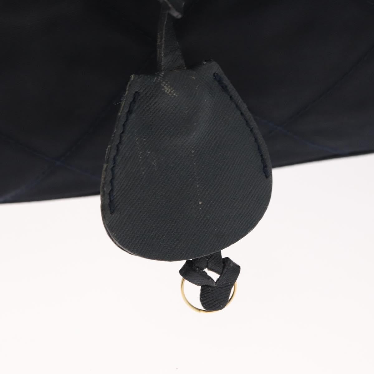 Prada PRADA Shoulder Bag Nylon Navy Gold Authentic 151665