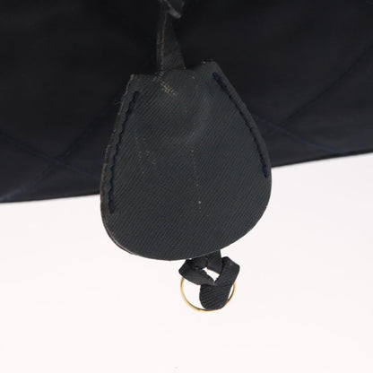 Prada PRADA Shoulder Bag Nylon Navy Gold Authentic 151665