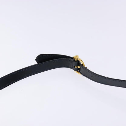 Salvatore Ferragamo Salvatore Ferragamo Gancini Hand Bag Leather 2way Navy Gold Authentic 133776