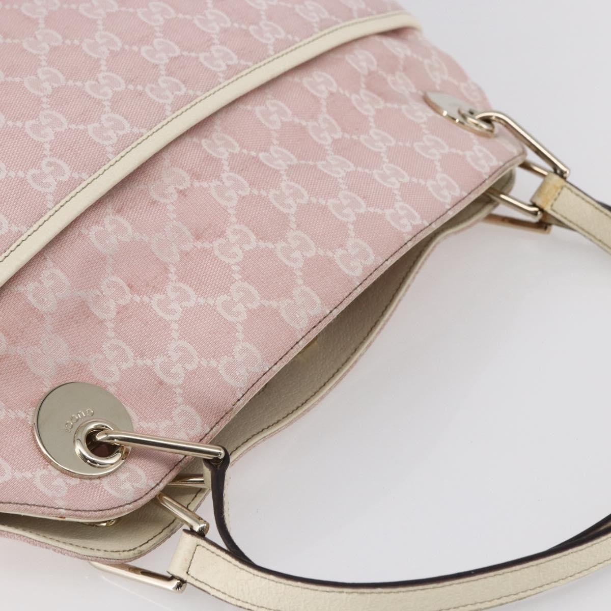 Gucci GUCCI GG Canvas Tote Bag Pink Gold 121023 Authentic ep11753