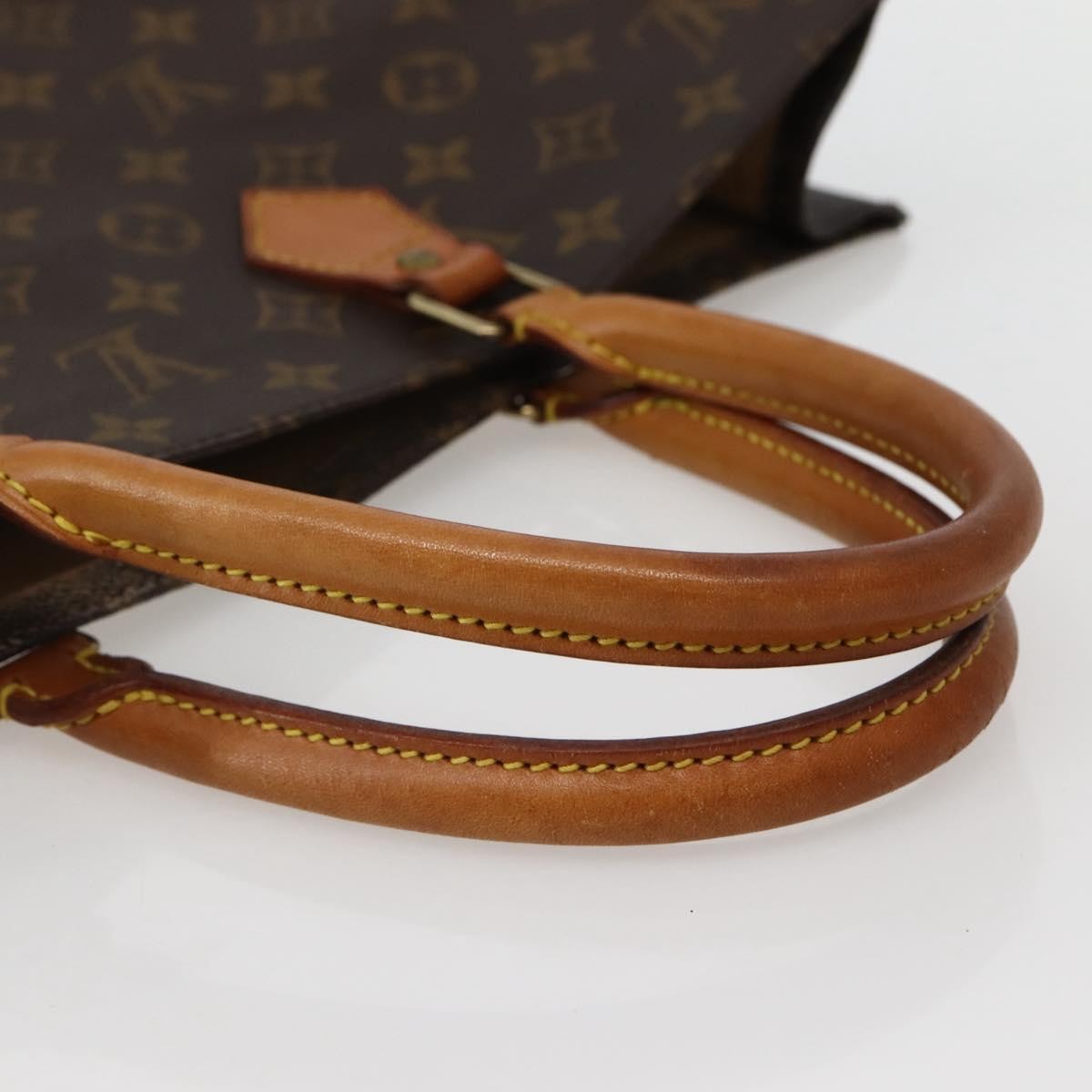 Louis Vuitton LOUIS VUITTON Monogram Sac Plat Hand Bag M51140 LV Authentic 143141