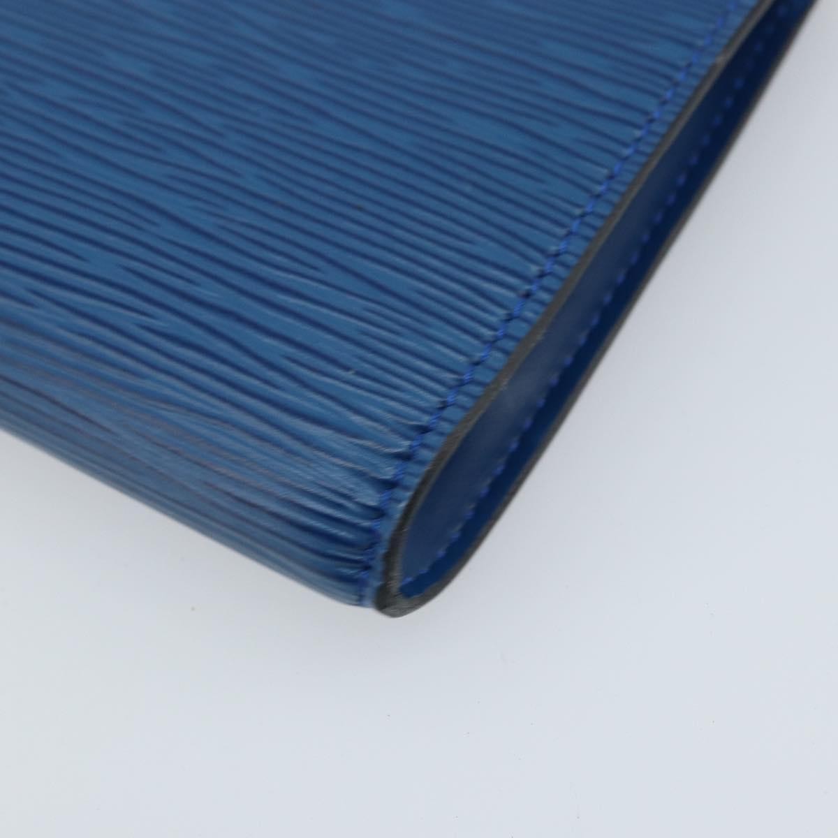 Louis Vuitton LOUIS VUITTON Epi Pochette Accessoires Pouch Blue M52985 LV Authentic BA11656 Bag