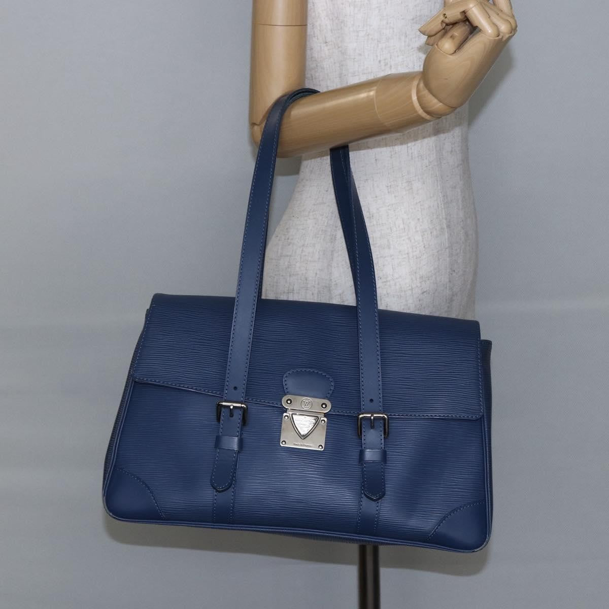 Louis Vuitton LOUIS VUITTON Epi Segur MM Hand Bag Myrtille M5886G LV Authentic 145467