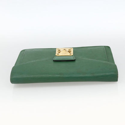 Louis Vuitton LOUIS VUITTON Epi Serie Dragonne Clutch Bag Green LV Authentic BA11887