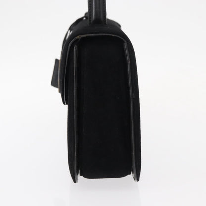 Gucci GUCCI Hand Bag Suede Black Authentic 153123