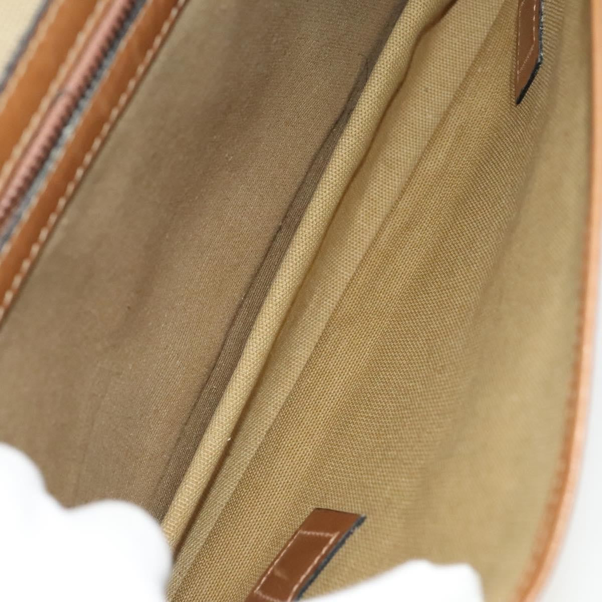 Gucci GUCCI Micro GG Canvas Hand Bag 2way Brown Gold Authentic 121561