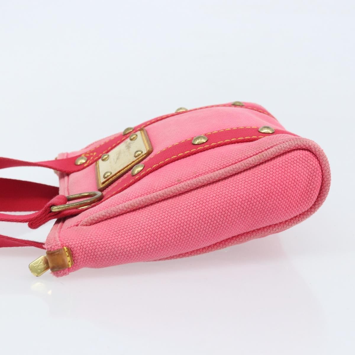 Louis Vuitton LOUIS VUITTON Antigua Cabas PM Hand Bag Rouge Pink M40088 LV Authentic ka2366