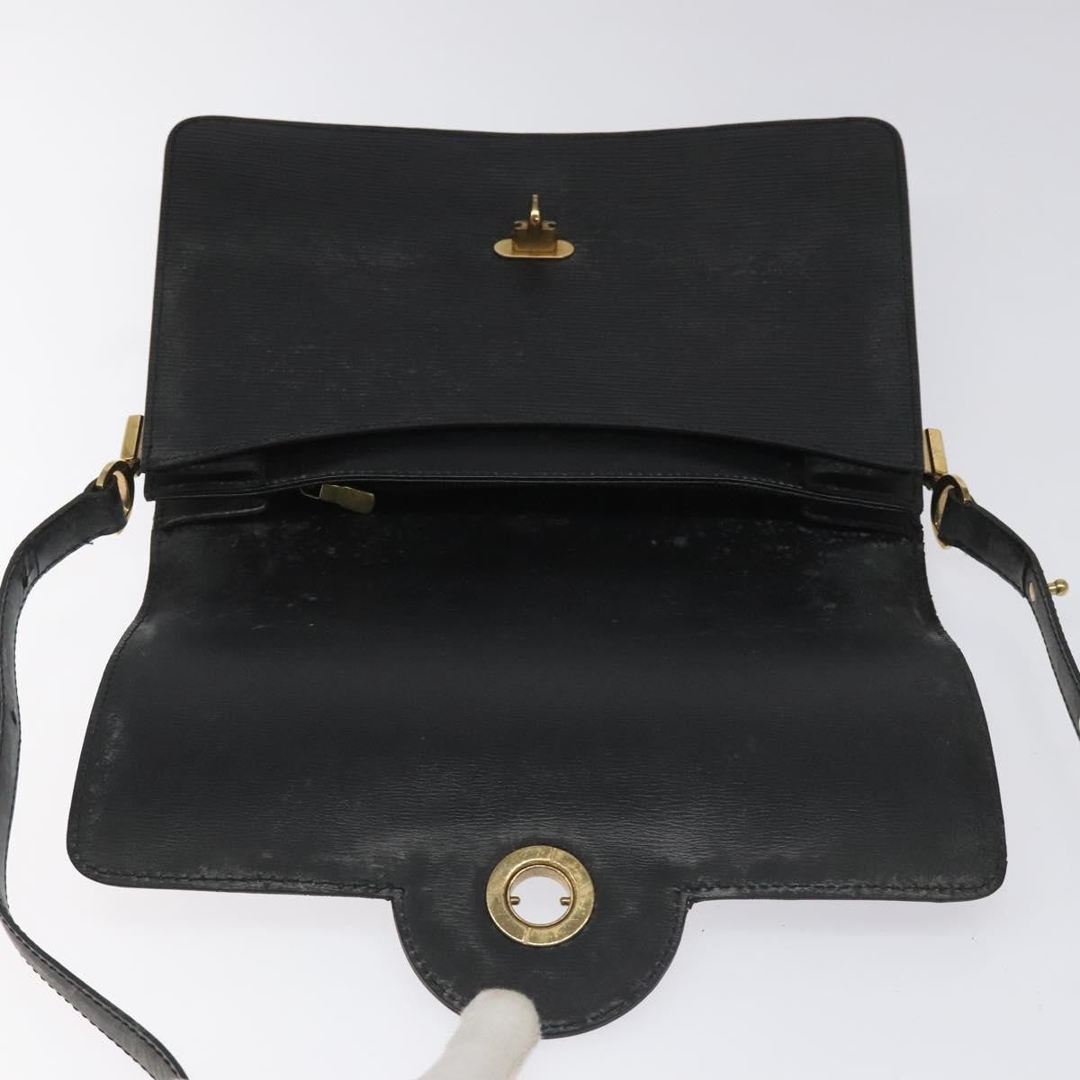 Louis Vuitton LOUIS VUITTON Epi Free Run Shoulder Bag Black M52402 LV Authentic 114385