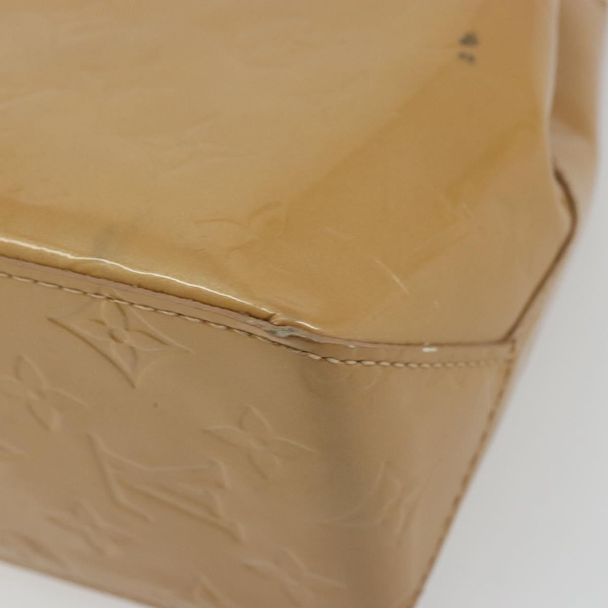 Louis Vuitton LOUIS VUITTON Monogram Vernis Reade PM Hand Bag Noisette M91334 LV Authentic BA12809