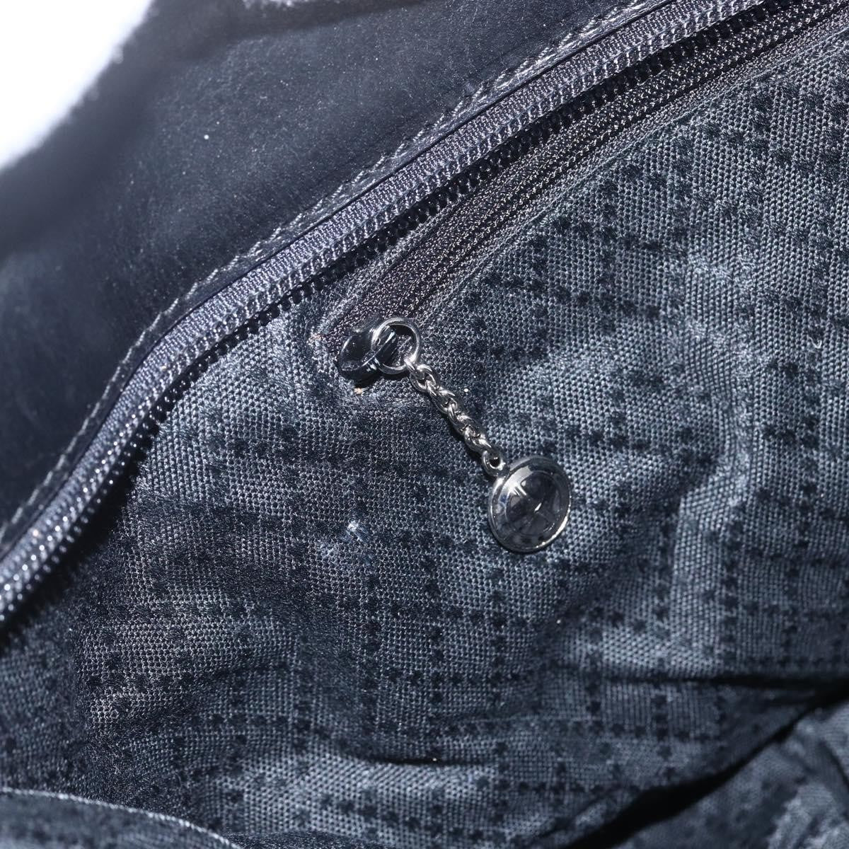 Gucci GUCCI Tote Bag Nylon Black Silver 002 2123 0455 Authentic gh1622