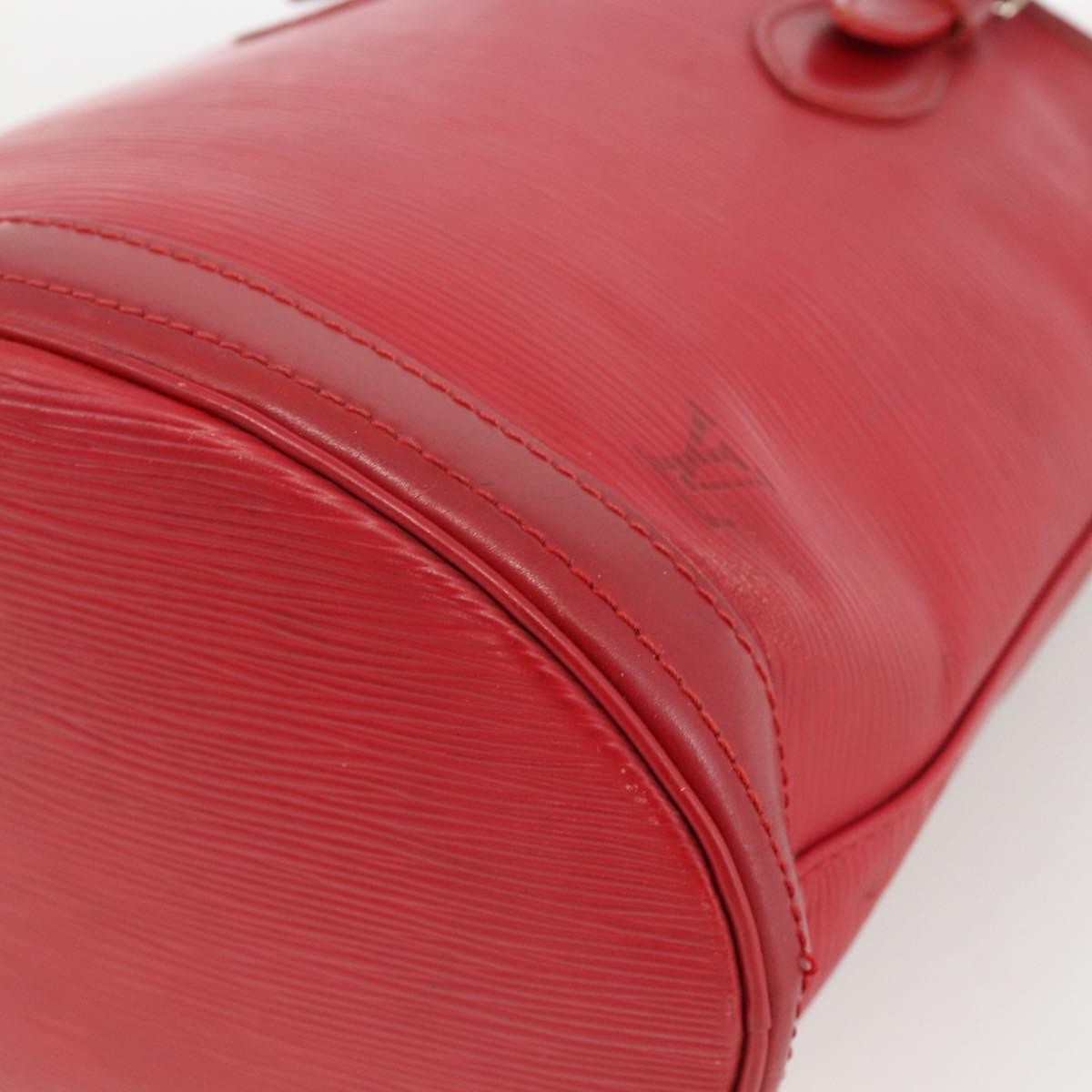 Louis Vuitton LOUIS VUITTON Epi Bucket PM Shoulder Bag Red M5899E LV Authentic bs34346