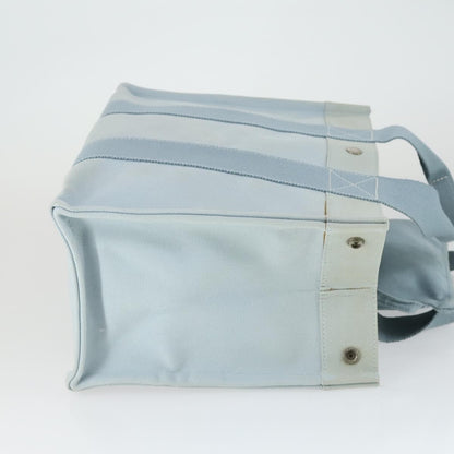 Hermès Hermès HERMES Bora Bora MM Hand Bag Canvas 2 Set Baby Blue Silver Authentic mr1842