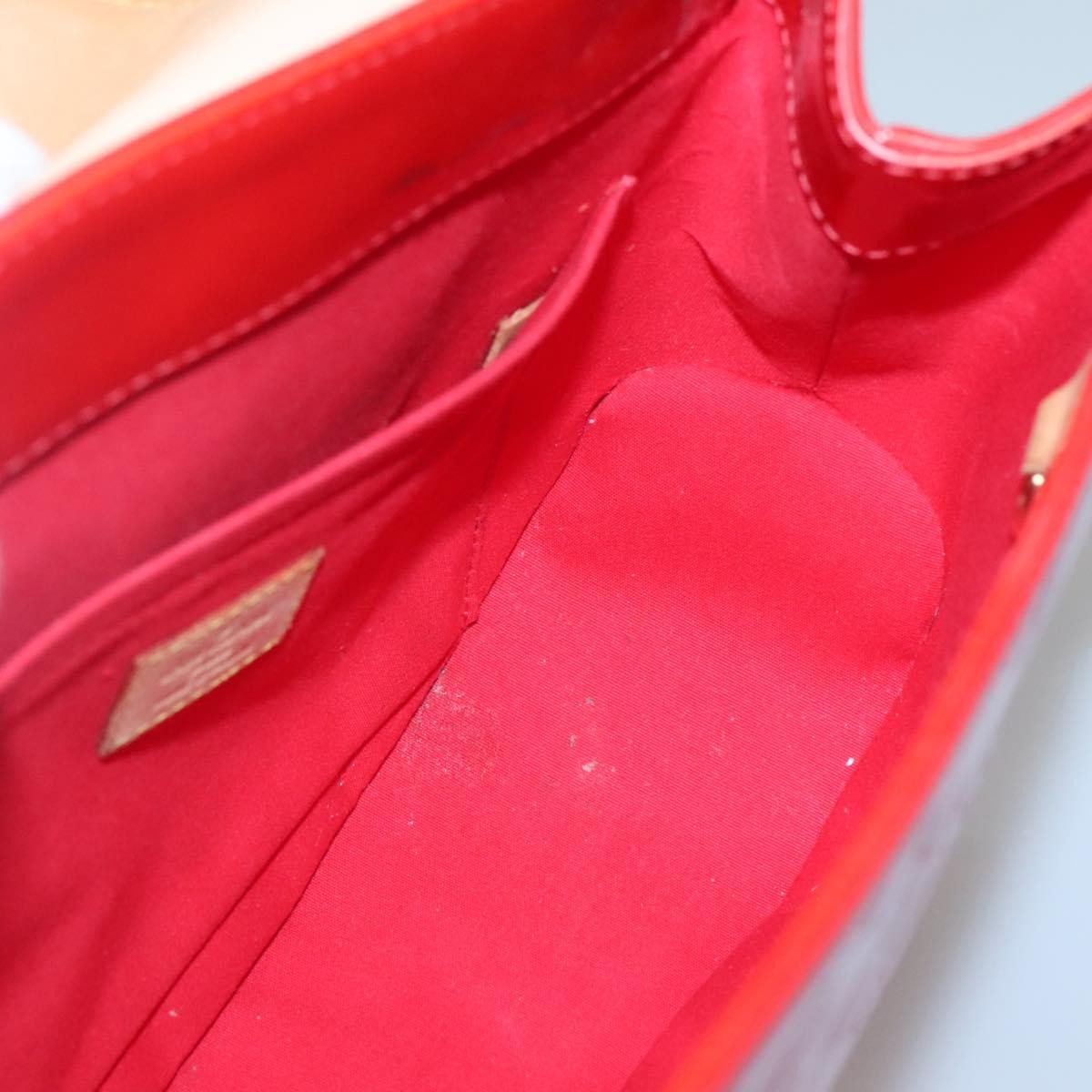 Louis Vuitton LOUIS VUITTON Monogram Vernis Biscayne Bay GM Bag Rouge M91287 LV Authentic 139917
